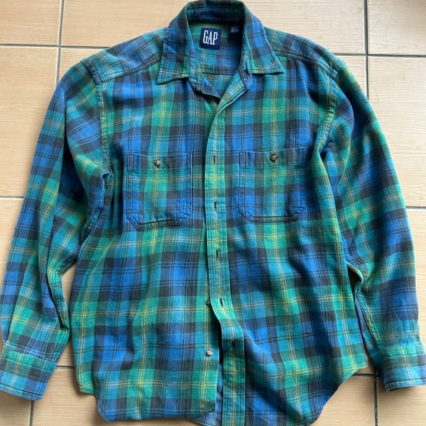 90‘s 올드갭 플란넬 체크셔츠