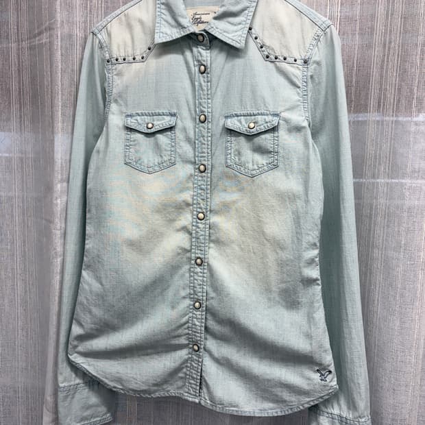 아메리칸 이글 스터드 웨스턴 연청 셔츠