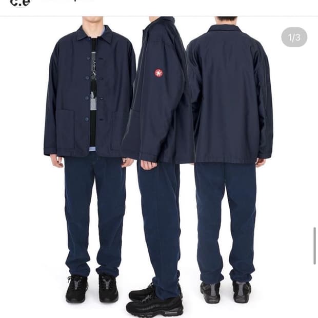 카브엠트 버튼 카라 워크자켓 