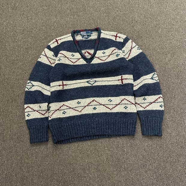 M)Polo Ralph Lauren 빈티지 노르딕 패턴 니트 스웨터