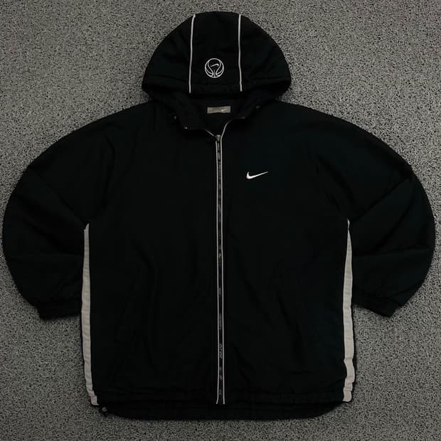 Nike 90,s 스우시 블랙 라인업  윈드자켓