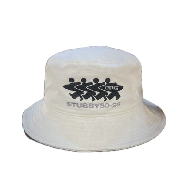 스투시 화이트 버킷 햇