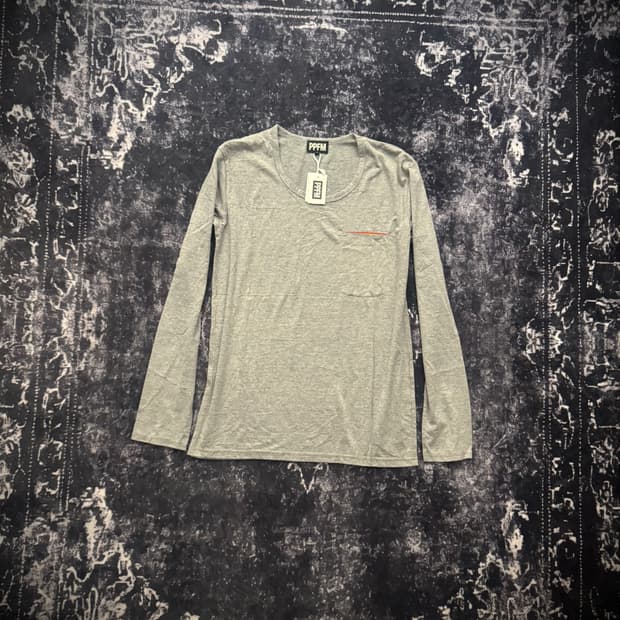 “PPFM“ Patch pocket detail T-shirt