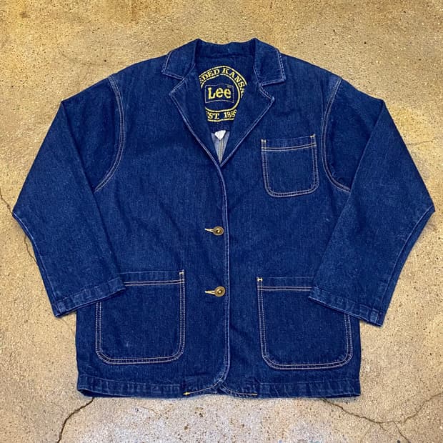 레어 90s Made in USA 빈티지 Lee 블레이저 데님자켓 청자켓