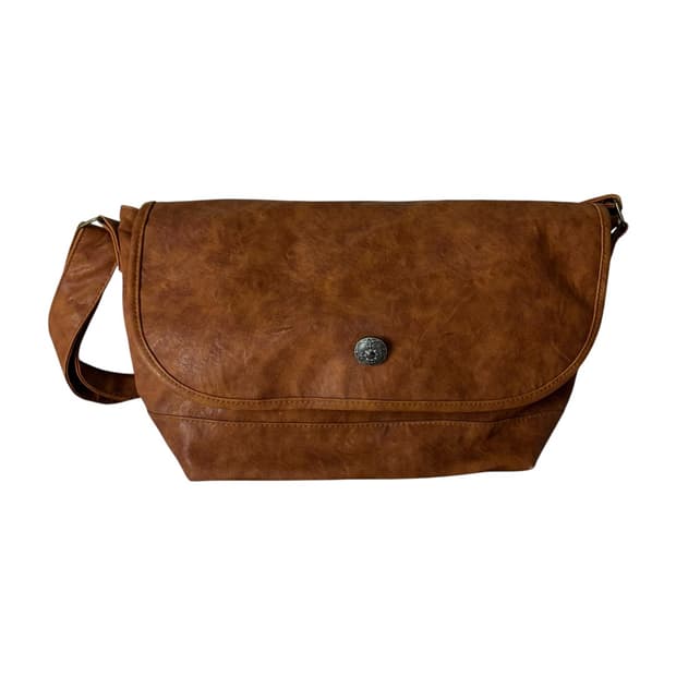 [JPN] 빈티지 브라운 웨스턴 레더 크로스백