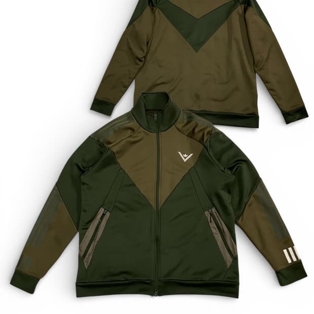 아디다스 트랙탑 자켓 카키 저지 105