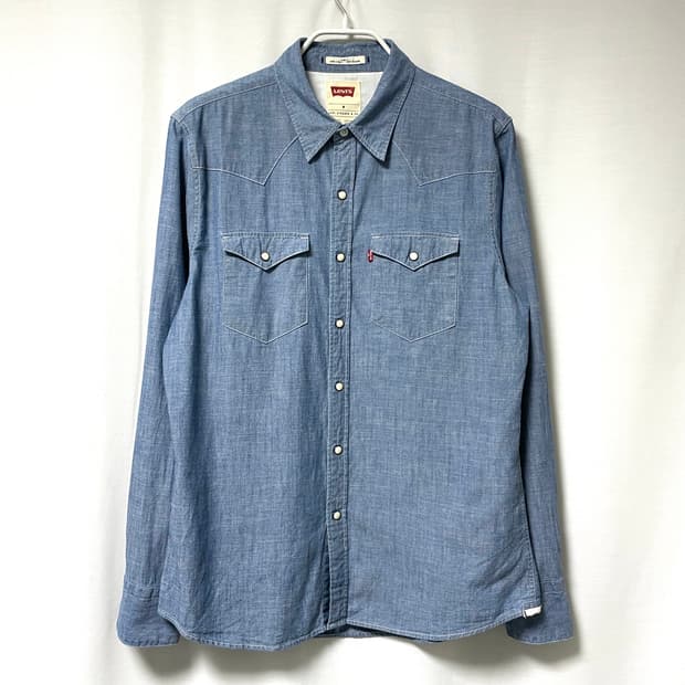 리바이스 남성 웨스턴 샴브레이 셔츠 M, 95
