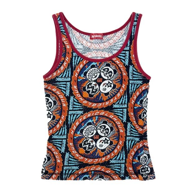 Hysteric Glamour 'Kiss' Panda Mesh Top