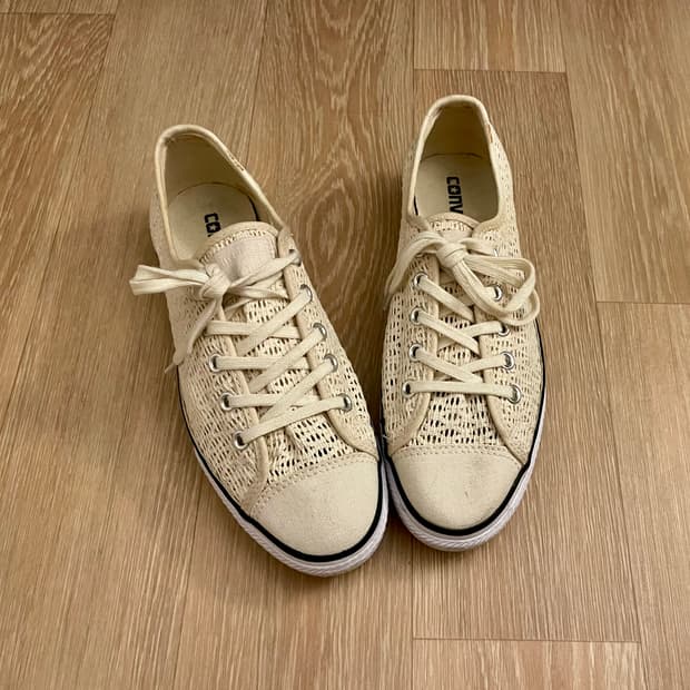 컨버스 척테일러 올스타 하이라인 크로셰 로우 (Natural Ivory)