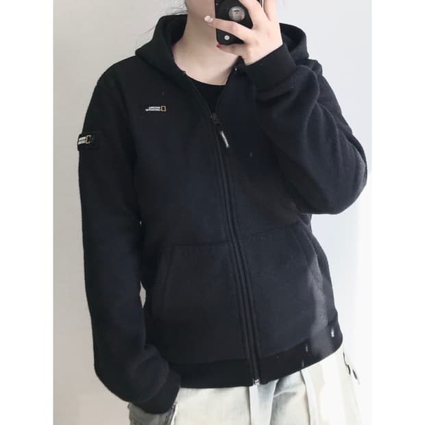 내셔널지오그래픽 후리스 후드집업 160