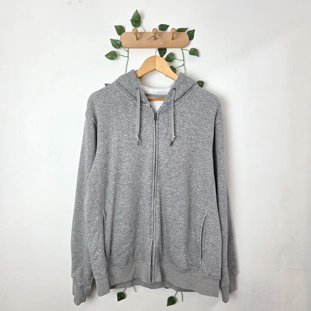 오버핏 후드집업