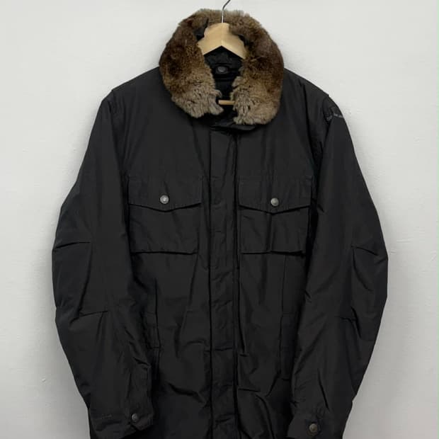 [M] 캘빈클라인 진스 토끼퍼 유틸리티 무스탕 자켓