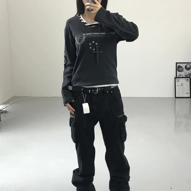 RUSS.K jpn 프린팅 롱 슬리브