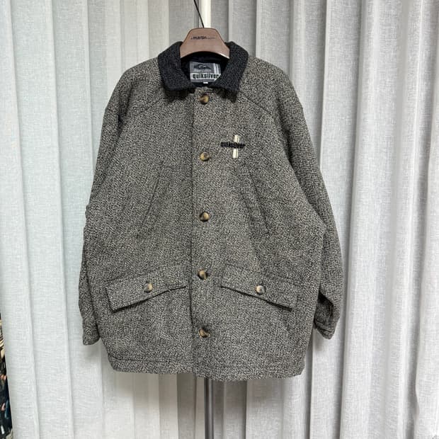 Quiksilver 퀵실버 빈티지 배색 울자켓