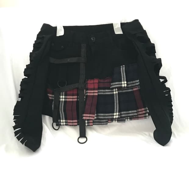 Custom🐾)Damaged B-ear harness miniskirt