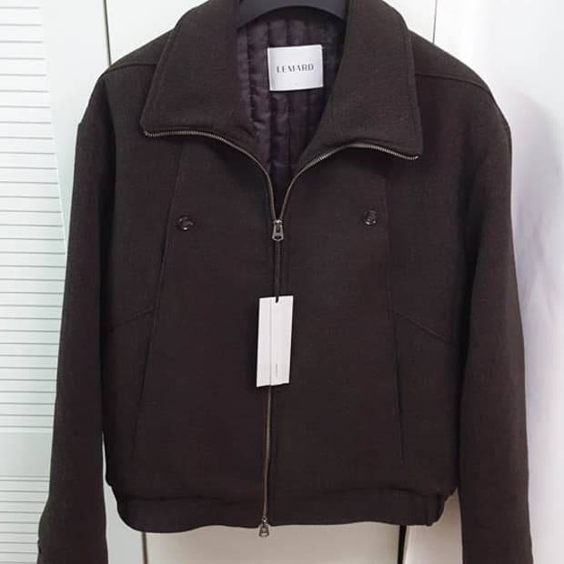 르마드 울 더블 포켓 하이넥 자켓 3