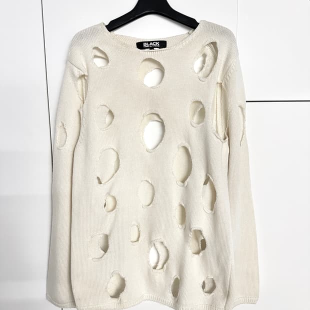 [M] 꼼데가르송 블랙라인 펀칭니트