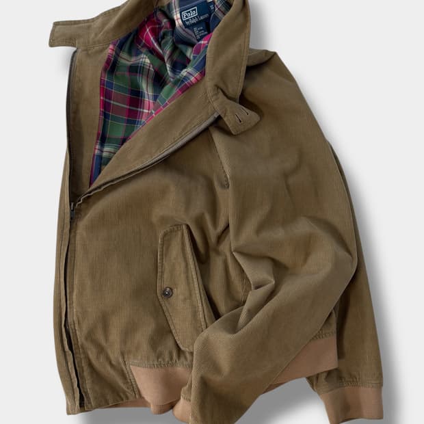 폴로 랄프로렌 90‘s 코듀로이 바라쿠다 블루종 자켓