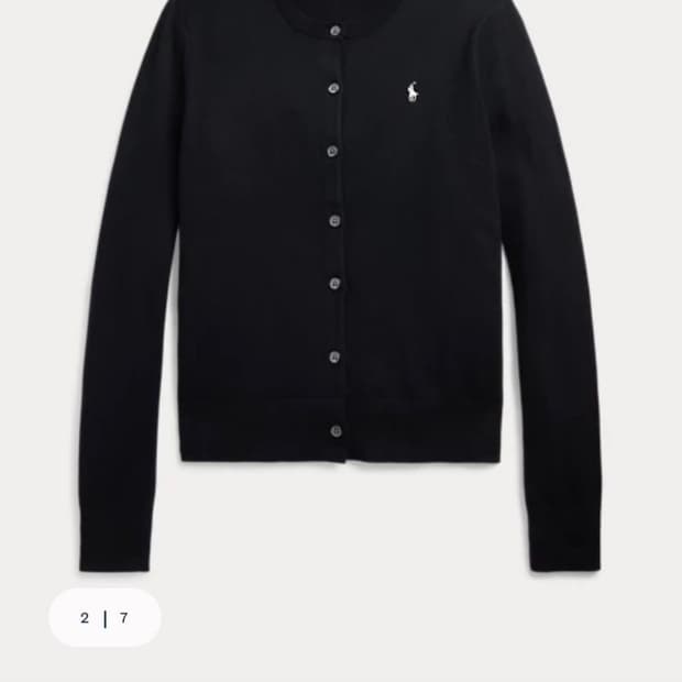 폴로 피마코튼 가디건 