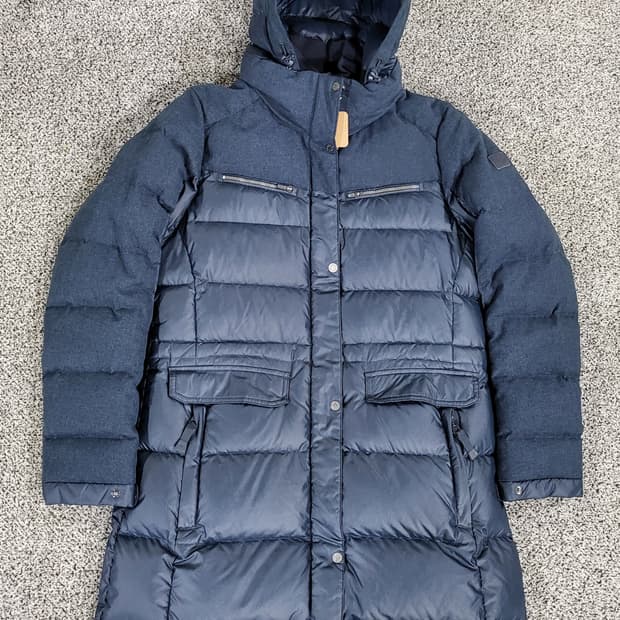 노스페이스 거위털 롱패딩 
