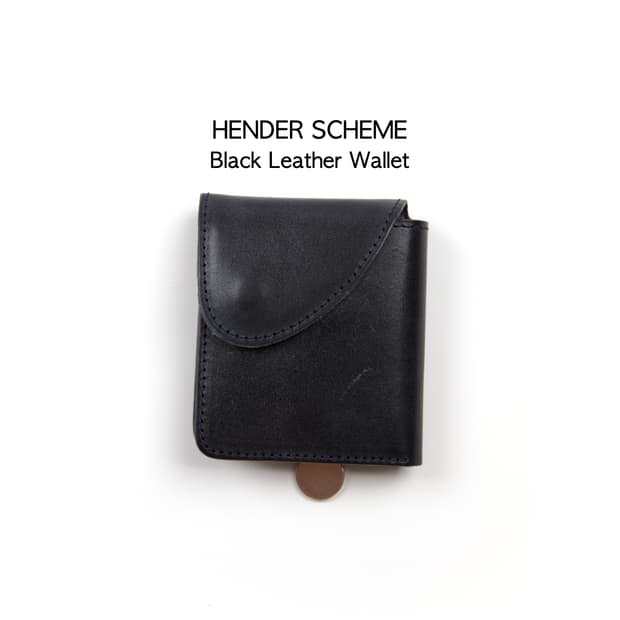 Hender Scheme 블랙 레더 월렛