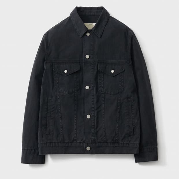 포터리 데님 트러커 자켓 타입 3 워시드 블랙 3사이즈 