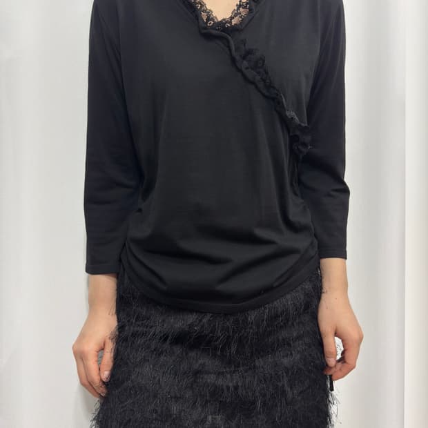comme ca du mode oriental shirring top
