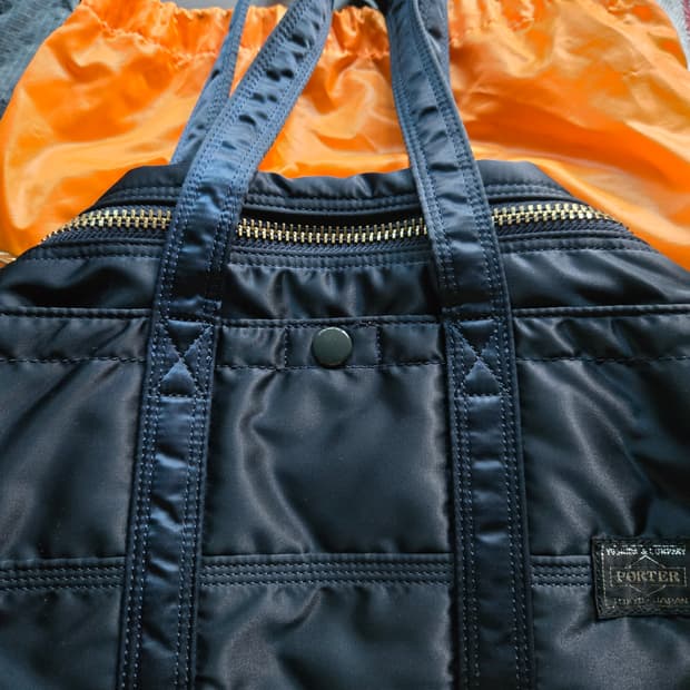 porter duffle bag s iron blue 포터 더플백 스몰 