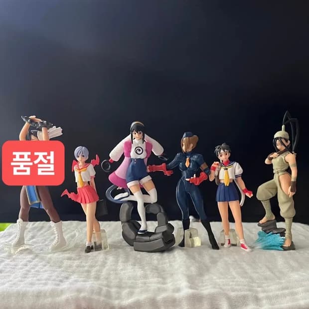 고전레어) 캡콤 걸즈 피규어 세트 / 스트리트파이터 춘리 사쿠라 릴리스