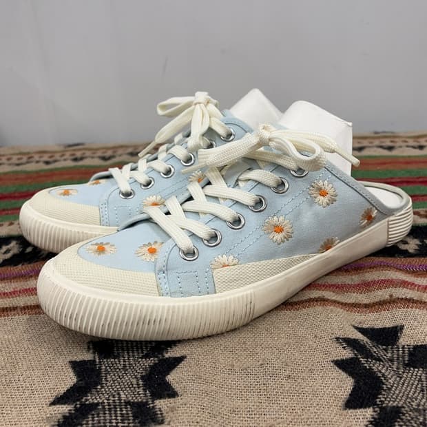 자라 ZARA 데이지 플라워 자수 뮬 245 X02594