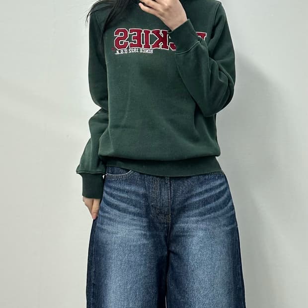 디키즈 y2k 와투케 그린 맨투맨