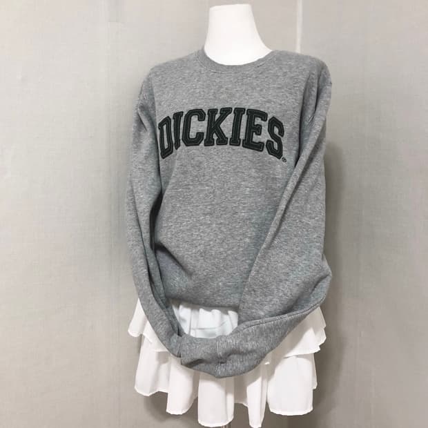 디키즈 그린 로고 맨투맨 L