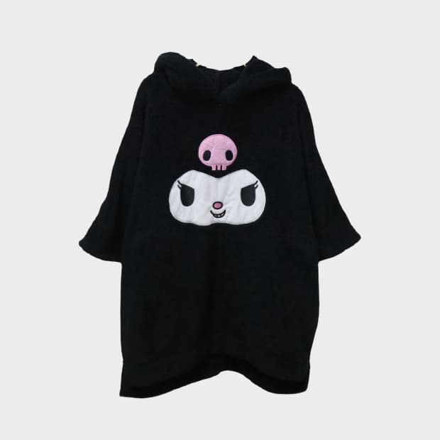 쿠로미 지뢰계 반팔 후리스 후드티 61528