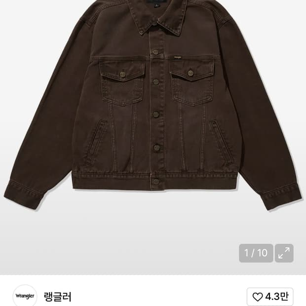 랭글러 워시드 데님 자켓