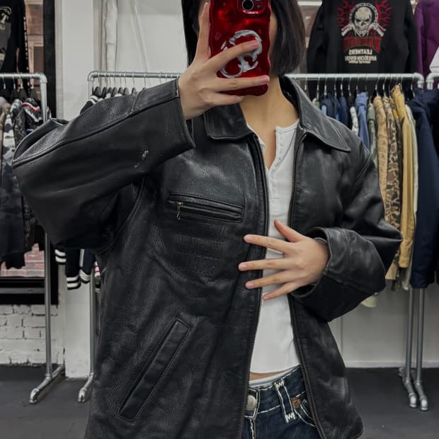 90s 마리떼 소가죽 자켓