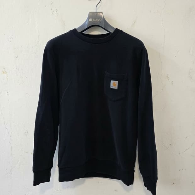 칼하트 포켓 스웨트셔츠 블랙 XS