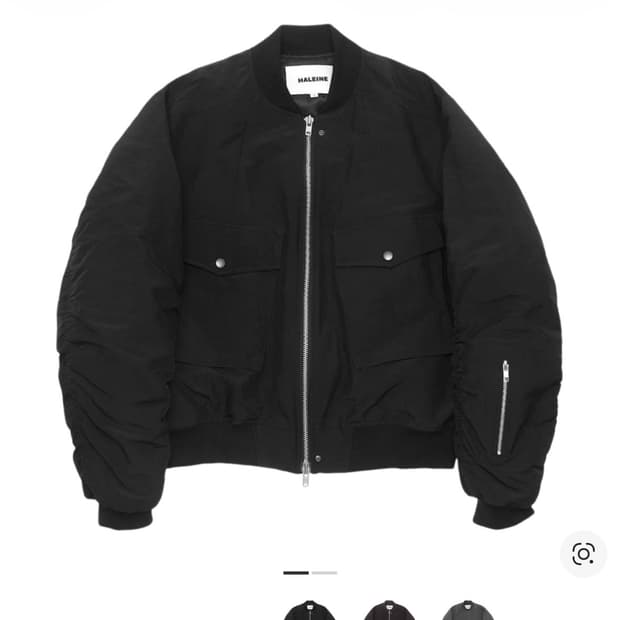 알렌느 봄버 카고 자켓 카키