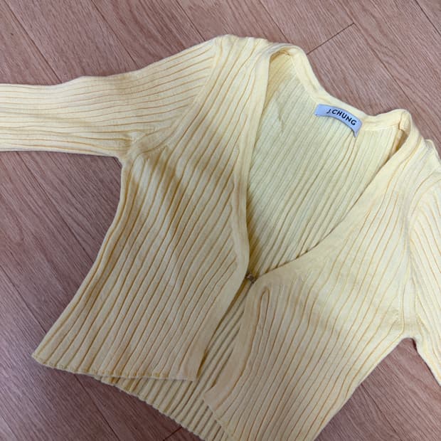 <환연 민경 착용> 제이청 골지 클립 가디건