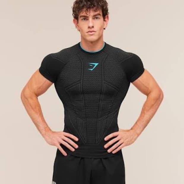 짐샤크 gymshark 오닉스 onyx v1 블루로고 반팔 교환 L->M