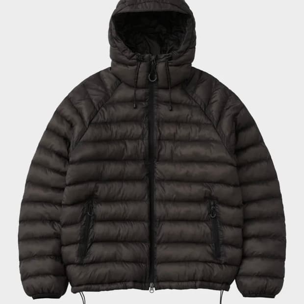 (XL) 수아레 라이트 시어쉘 패딩 점퍼 브라운