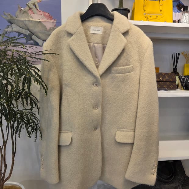 무드베이지 알파카 자켓