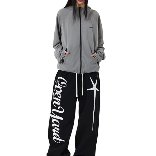 오와이 SCRIPT POPPERS SWEAT PANTS
