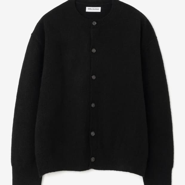 (XL) 밀로아카이브 크롭 무브 가디건 [블랙]