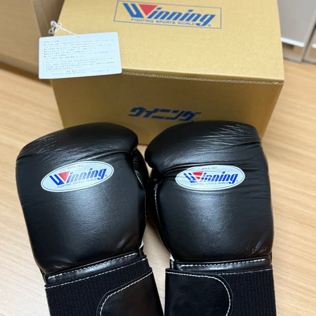 위닝 벨크로 블랙 10온즈