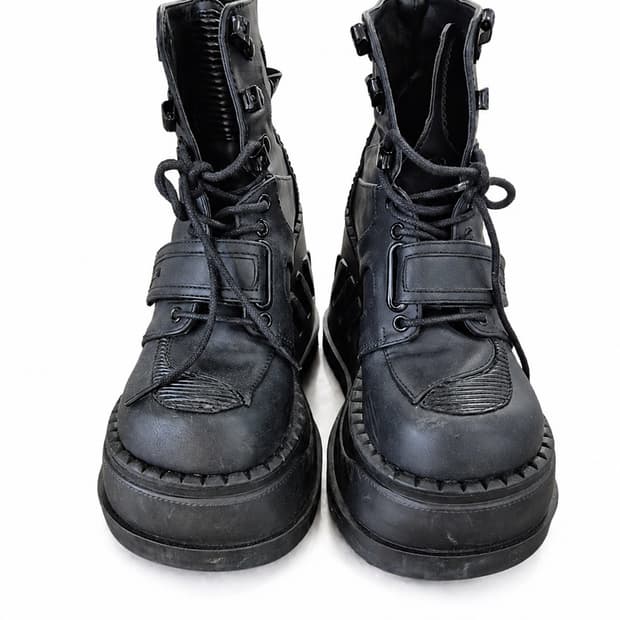 데모니아 STOMP-13 블랙 플랫폼 워커 240