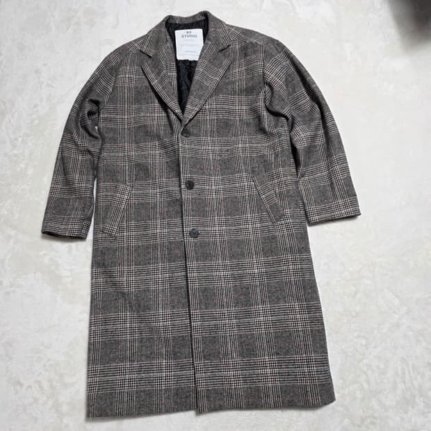(XL)R2 STUDIO 체크 롱 코트