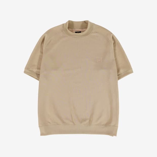 니들스 숏슬리브 모크넥 티셔츠 베이지 Needles S/S Mock Ne