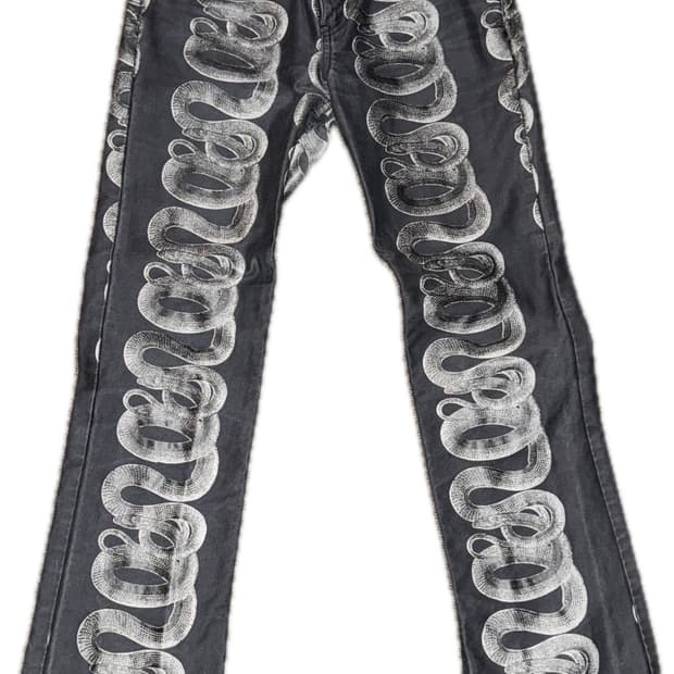 히스테릭 글래머 스네이크 팬츠 25