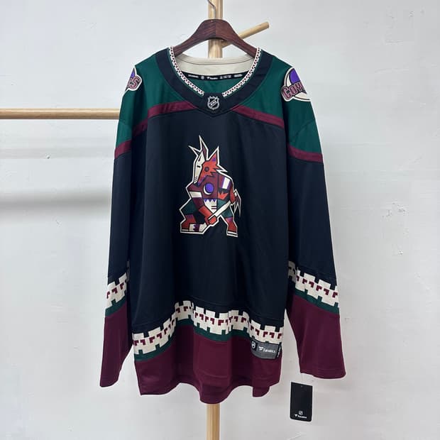 (새상품) 파나틱스 NHL 코요테스 아이스하키 져지 긴팔 3XL