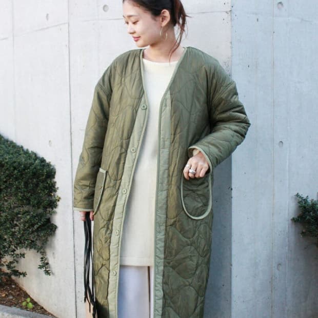 알파 x 빔즈 별주 리버시블 보아 퀄팅 코트